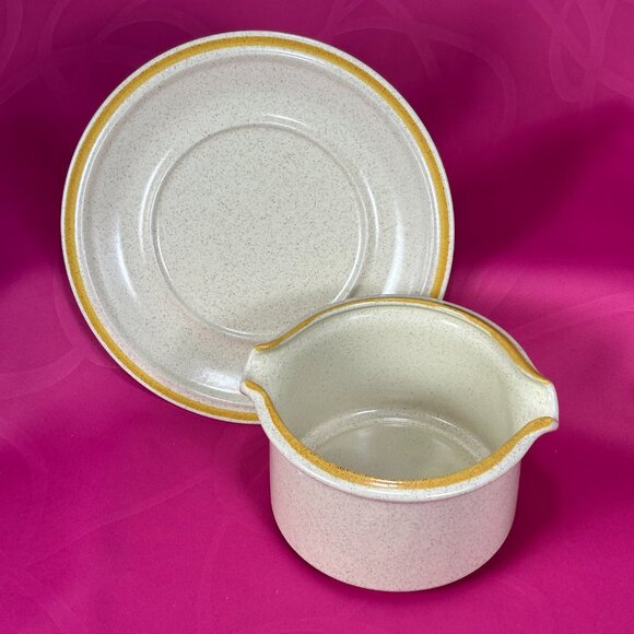 Hearthside Japan Garden Festival hand painted stoneware sauce boat set - Picture 2 of 8